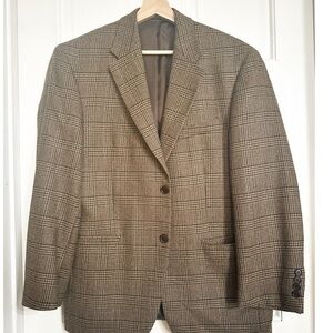 Gian Franco Ruffini Italy Men’s Brown Tweed Jacket  Sz 40